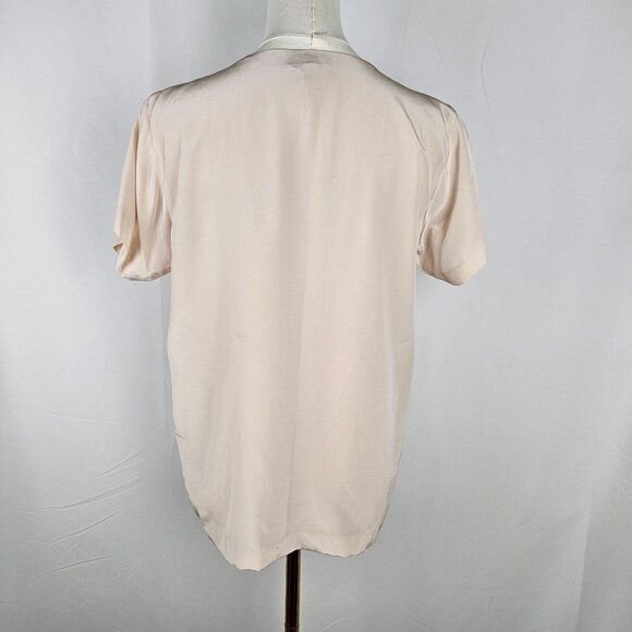 J.Crew Sequin Silk Blouse Size Small Beige Bling Party Festival Sparkle - Picture 4 of 9